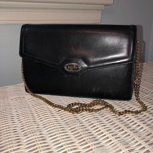 Vintage Gucci Bag Calf clutch with gold chain